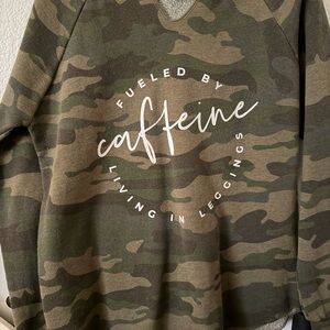 Pink Lily Camouflage Sweater